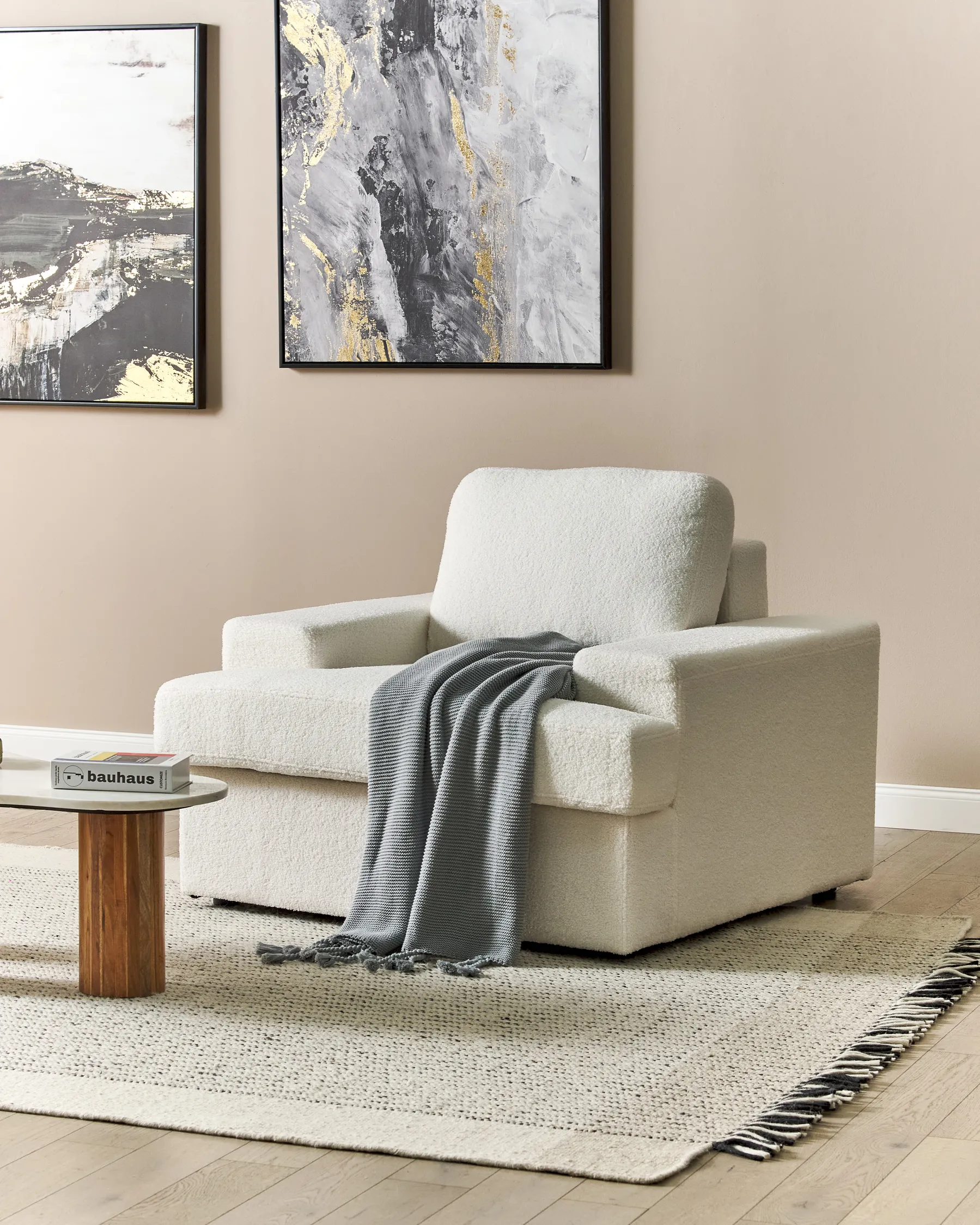 Armchair ALLA Boucle Off-White_893992