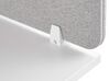 Desk Screen 130 x 40 cm Light Grey WALLY_800648