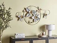 Wall Decor Flower TANTALUM 59 cm Metal Gold_1175827