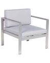 Aluminium Garden Armchair Light Grey SALERNO_679427