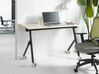 Bureau pliant 120 x 60 cm avec roulettes bois clair et noir BENDI_922217