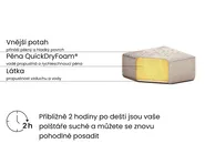 Zahradní pohovka 2místná ROVIGO Béžová_969527