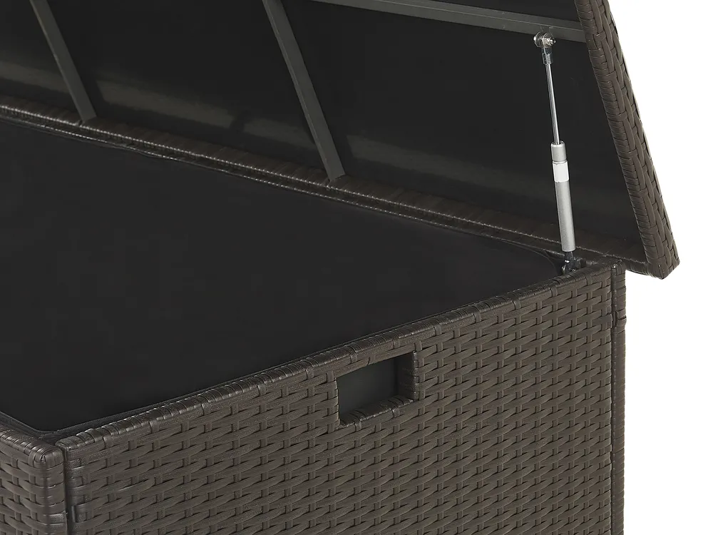 Storage Box MODENA 155 cm 75 cm PE Rattan Brown_776488