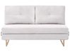 Sofa Bed 3 Seater JERSLEV Fabric Off-White