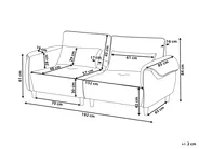 Sofa 3 Seater WETLAN Fabric Off-White_1011961