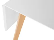 Extending Dining Table MEDIO White 120/155 cm 80 cm_808655