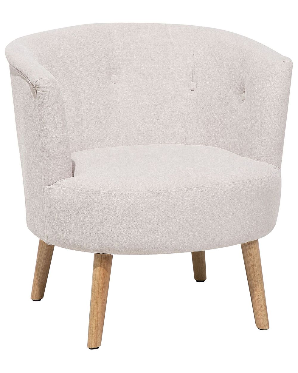 Armchair ODENZEN Fabric Off White Beliani