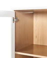 Witryna ze szklaną gablotą TINGLEDALE 40 cm Biały_949913