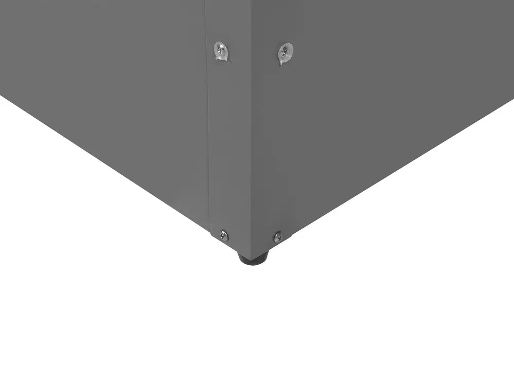 Skrzynia ogrodowa CEBROSA 100 cm 62 cm Metal Szary_752582