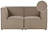 Sofá modular 2 plazas LEMVIG Pana Gris pardo