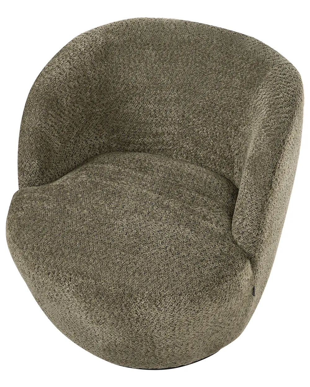 Swivel Armchair KUOLPA Chenille Dark Green - Beliani.fr