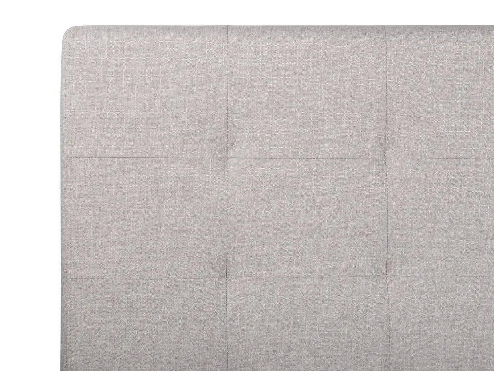 Bed with Storage Drawers LA ROCHELLE Fabric Light Grey 140 x 200 cm (EU Double)_744807