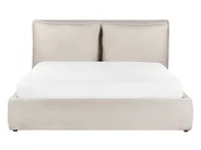 Bett mit Stauraum BAJONNA Stoff Hellbeige 160 x 200 cm_912474
