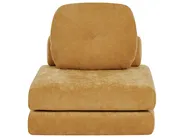 Divano letto singolo OLDEN Ciniglia Senape_980856