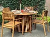 Mesa de jardín AGELLO 120 cm 120 cm Madera de acacia Marrón