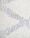 Teppich hellbeige / grau 140 x 200 cm geometrisches Muster Shaggy PENDIK_857625