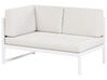 Left Hand 6 Seater Garden Sofa Set Off-White CASTELLA/FRATTE_932053