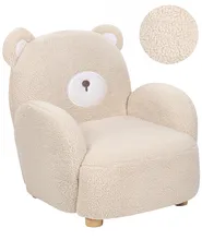 Kids Armchair Teddy Bear BOO Boucle Beige_886962