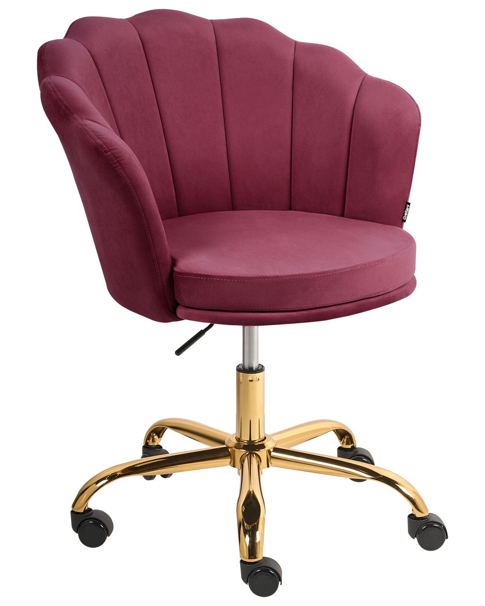 Cadeira home office MONTICELLO Veludo Bordeaux