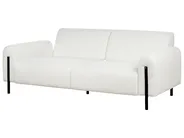 Living Room Set 4 Seater ASKIM Boucle White_918543