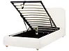 Ottoman Bed BLAGNAC Fabric Off-White 90 x 200 cm (EU Single)