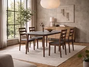 Table de repas MODESTO Gris 120 cm 80 cm Bois_1149661