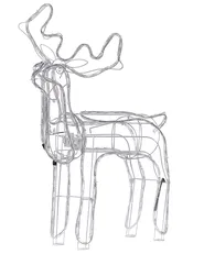 Outdoor Decoration LED INNNES 94 cm Reindeer White_880688