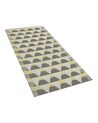 Outdoor Area Rug 60 x 105 cm Grey and Yellow HISAR_766656