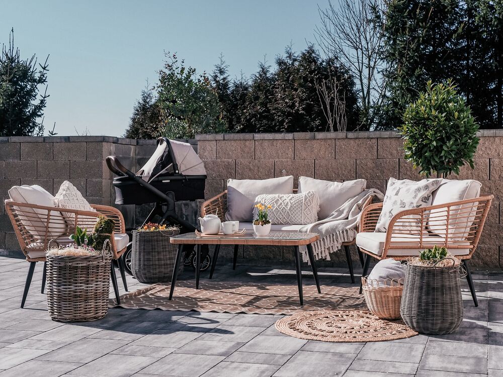 4 seater rattan garden furniture 2025