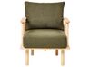 3-Sitzer Sofa Bouclé Stoff Dunkelgrün ASKER_932690