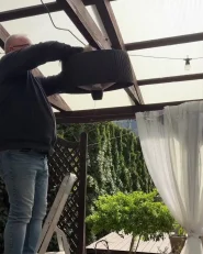 Promiennik na podczerwień wiszący ASCEA 1500 W Czarny_1076683