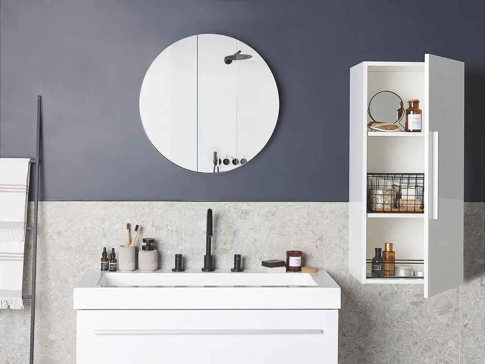 Armario de pared para baño BILBAO 40 cm Blanco_788595