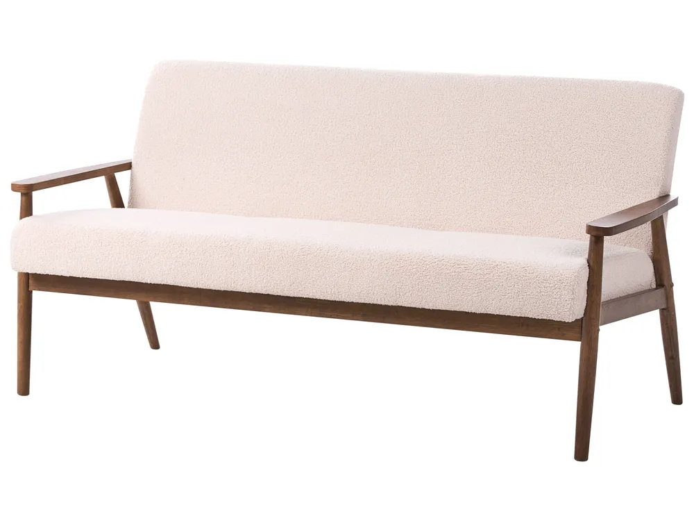 Sofa 3 Seater ESRUM Boucle Dark Brown/ Beige_1014678
