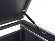 Obudowa śmietnikowa 240 L PERISSA Metal Ciemnoszary_1073472