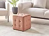 Pouffe WISCONSIN Velvet Peach Pink