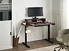 Electric Adjustable Standing Desk LUCAMA 120 cm x 60 cm with USB Port Brown/ Black