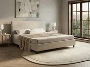 Bed Fabric SENNEZ 180 x 200 cm (EU Super King) Beige_714101