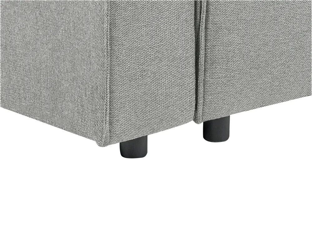 Corner Sofa Bed 3 Seater KARILA with Storage Fabric Grey Left Hand_886086