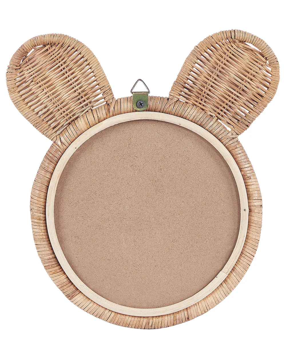 Lustro ścienne ASHANTI 30 cm 33 cm Rattan Naturalny_838436