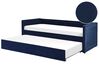 Menčestrová posteľ 90 x 200 cm námornícka modrá MIMIZAN_843679