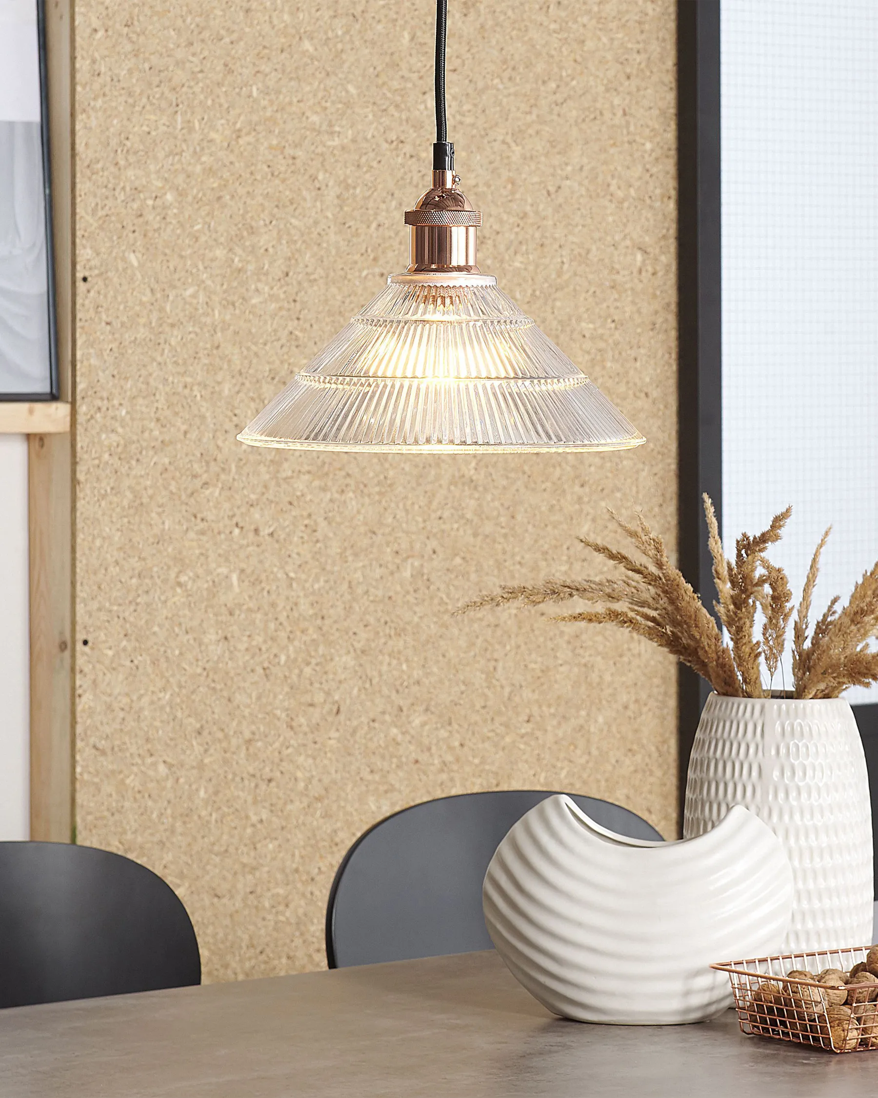 Pendant Lamp CURONE Glass Copper_690861