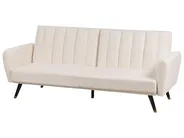 Sofa Bed 3 Seater VIMMERBY Fabric Light Beige_900017