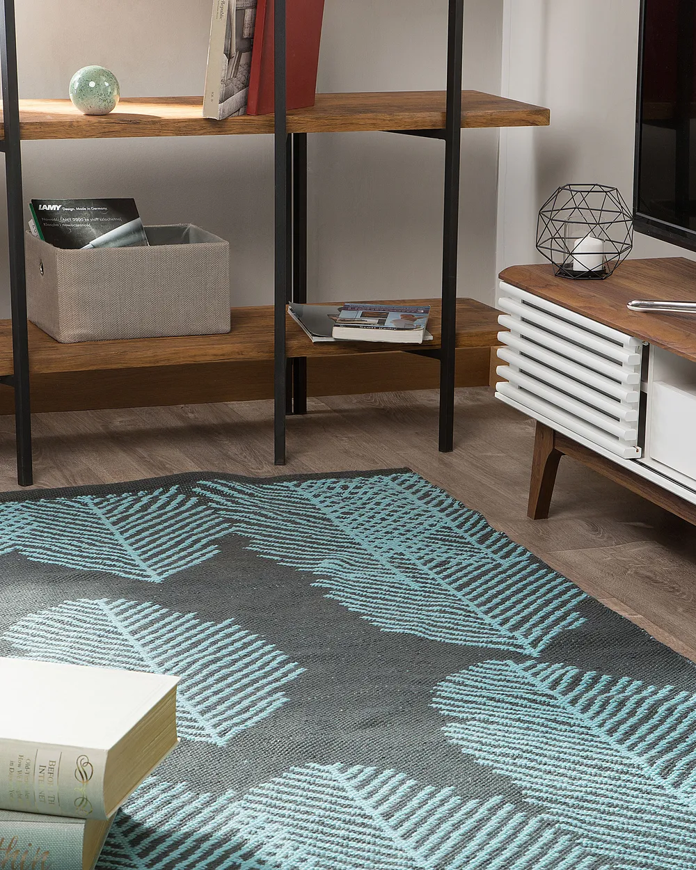 Tuintapijt MEZRA Zwart 140 x 200 cm Dubbelzijdig