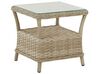 Set de terrasse table et 2 fauteuils en rotin beige PONZA_776614