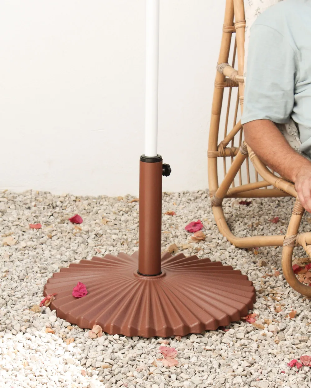 Base per ombrellone CAREZZA Rotonda Marrone 21 kg_1129576
