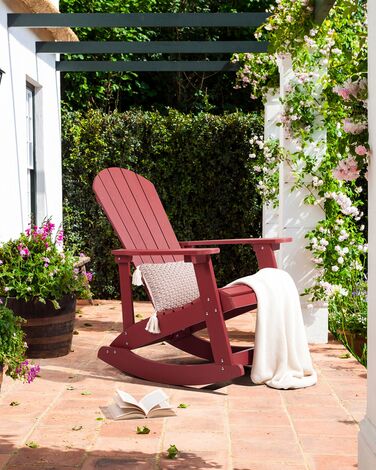 Garden Rocking Chair Red ADIRONDACK