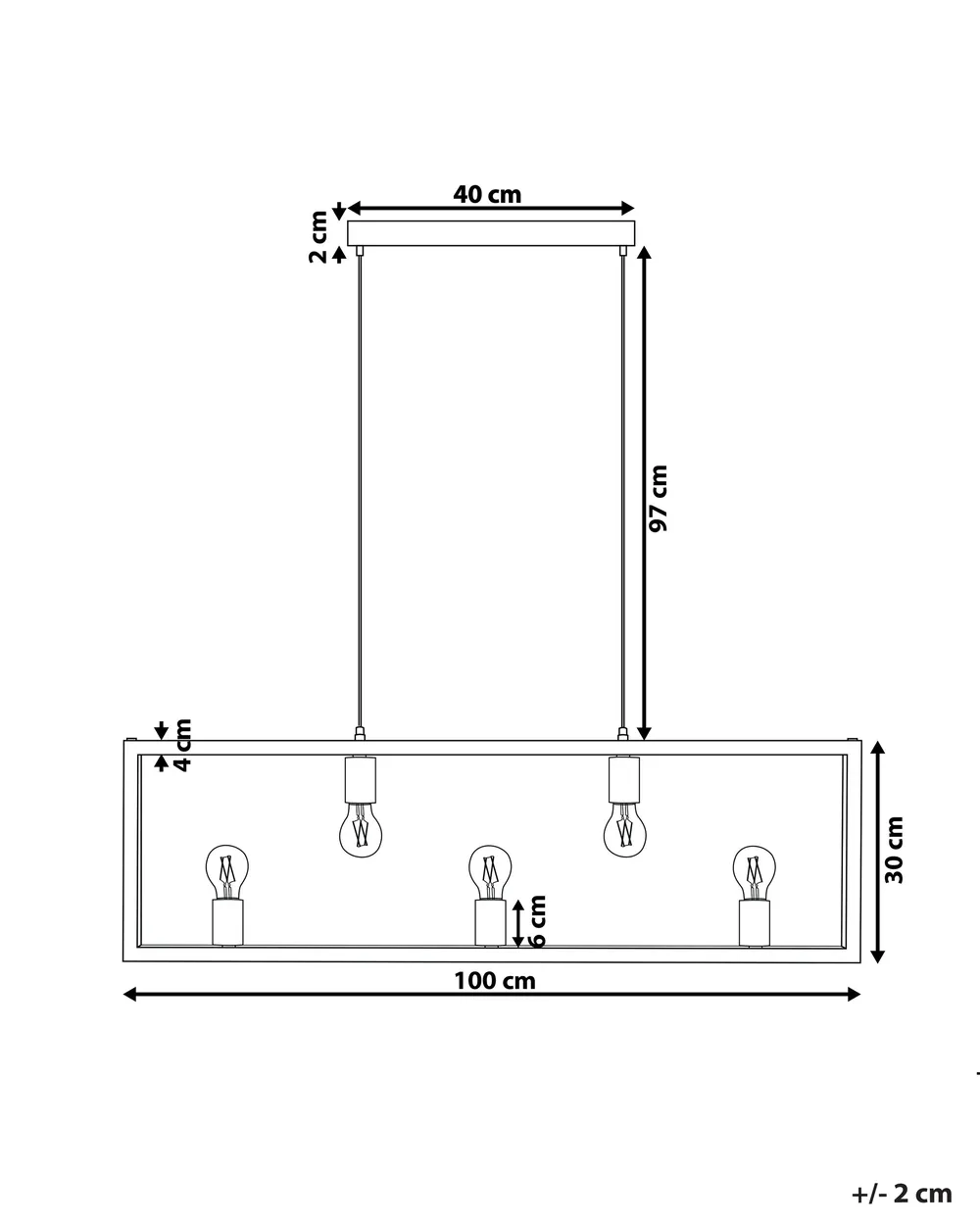 Pendant Lamp BAYAS Metal Black_695140
