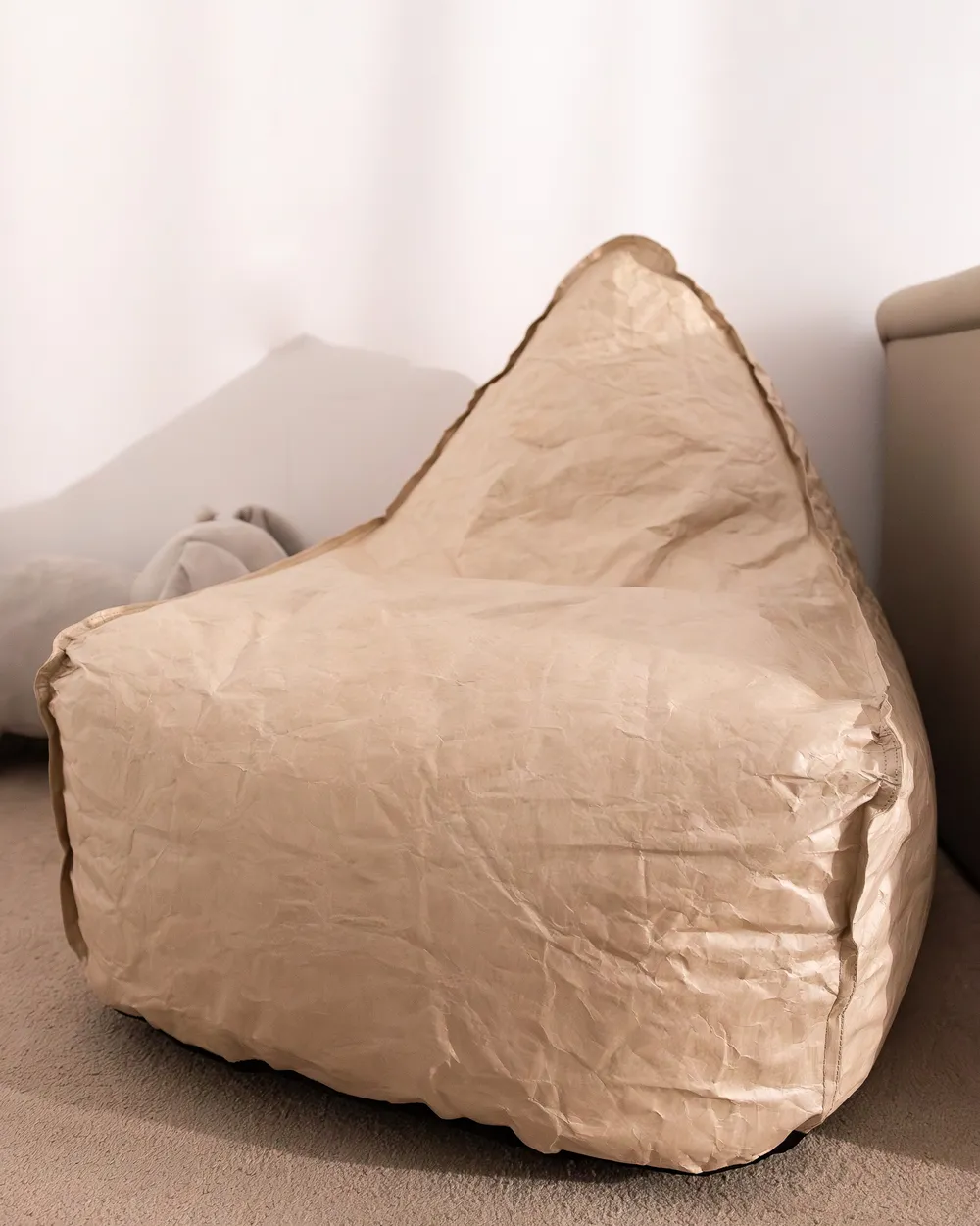 Bean Bag 200 L DROP 63 cm 75 cm Light Beige_1062409