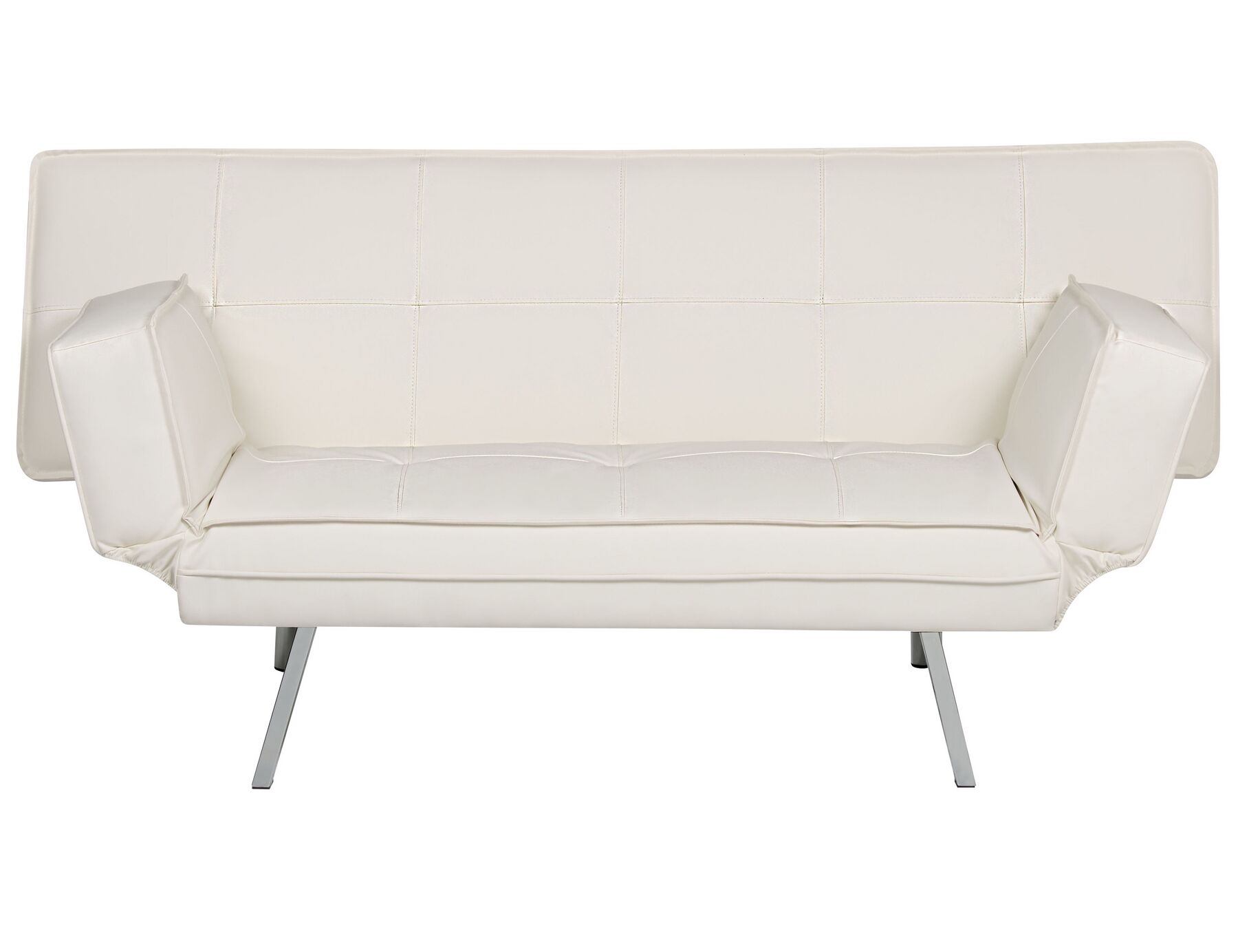 Faux Leather Sofa Bed White BRISTOL_742963