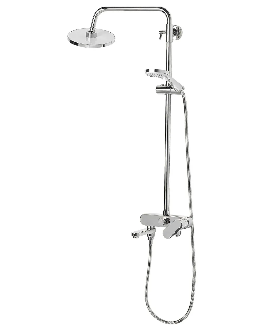 Set doccia con miscelatore e soffione a pioggia GURARA Argento_797926
